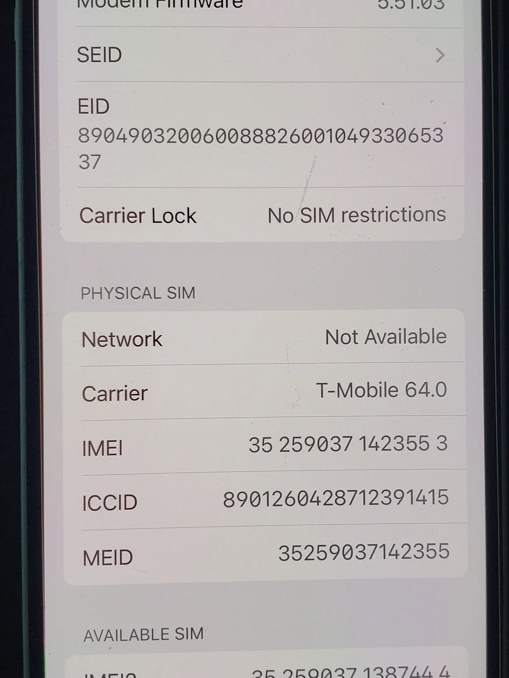 Apple White iPhone 128 GB with Siver Apple Logo ( Very Good Condition )